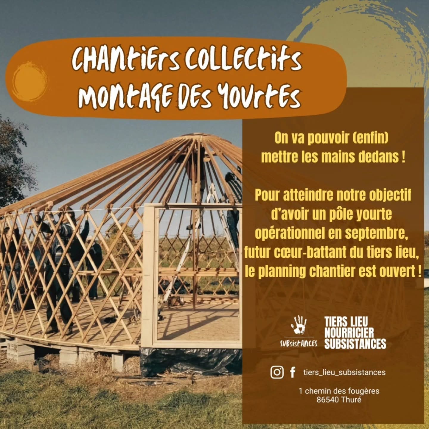 Chantiers Collectifs - Montages Yourtes